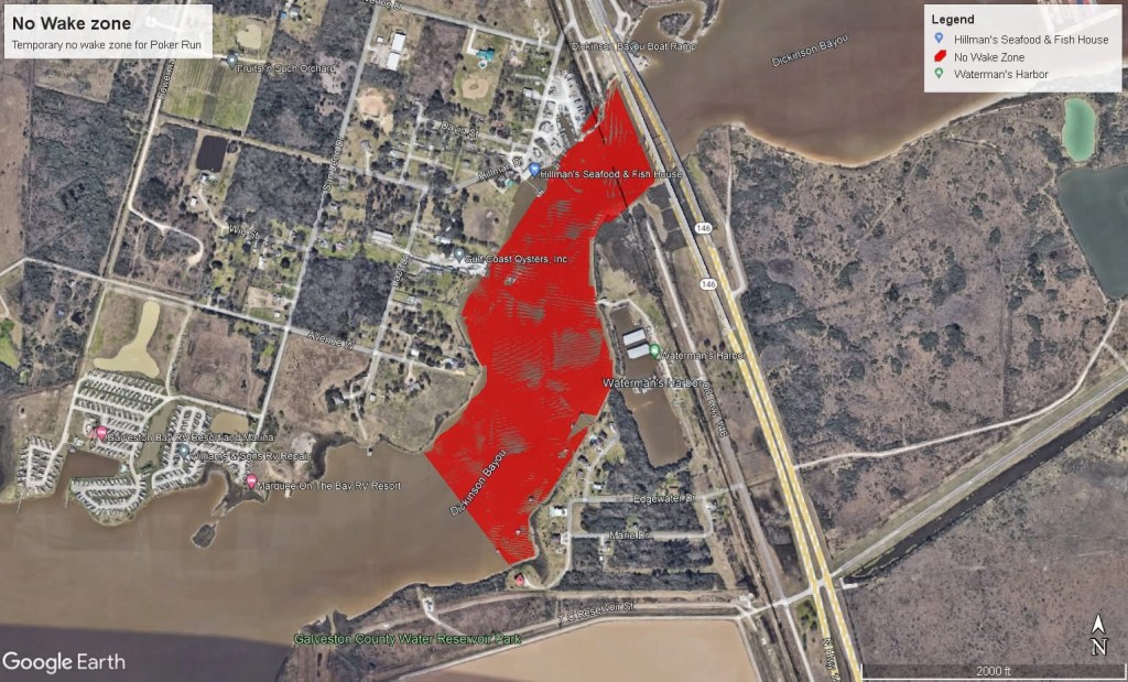 Temporary No Wake Zone Issued for Dickinson Bayou During Texas Outlaw&nbsp;Challenge