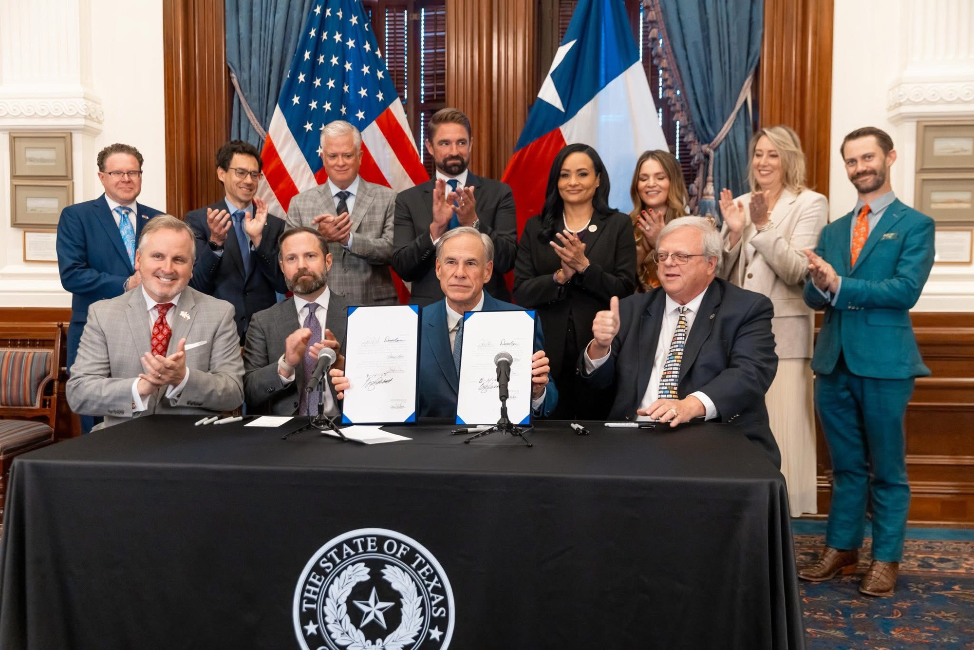 Governor Abbott Holds Ceremonial Signing for Squatter Removal Bill