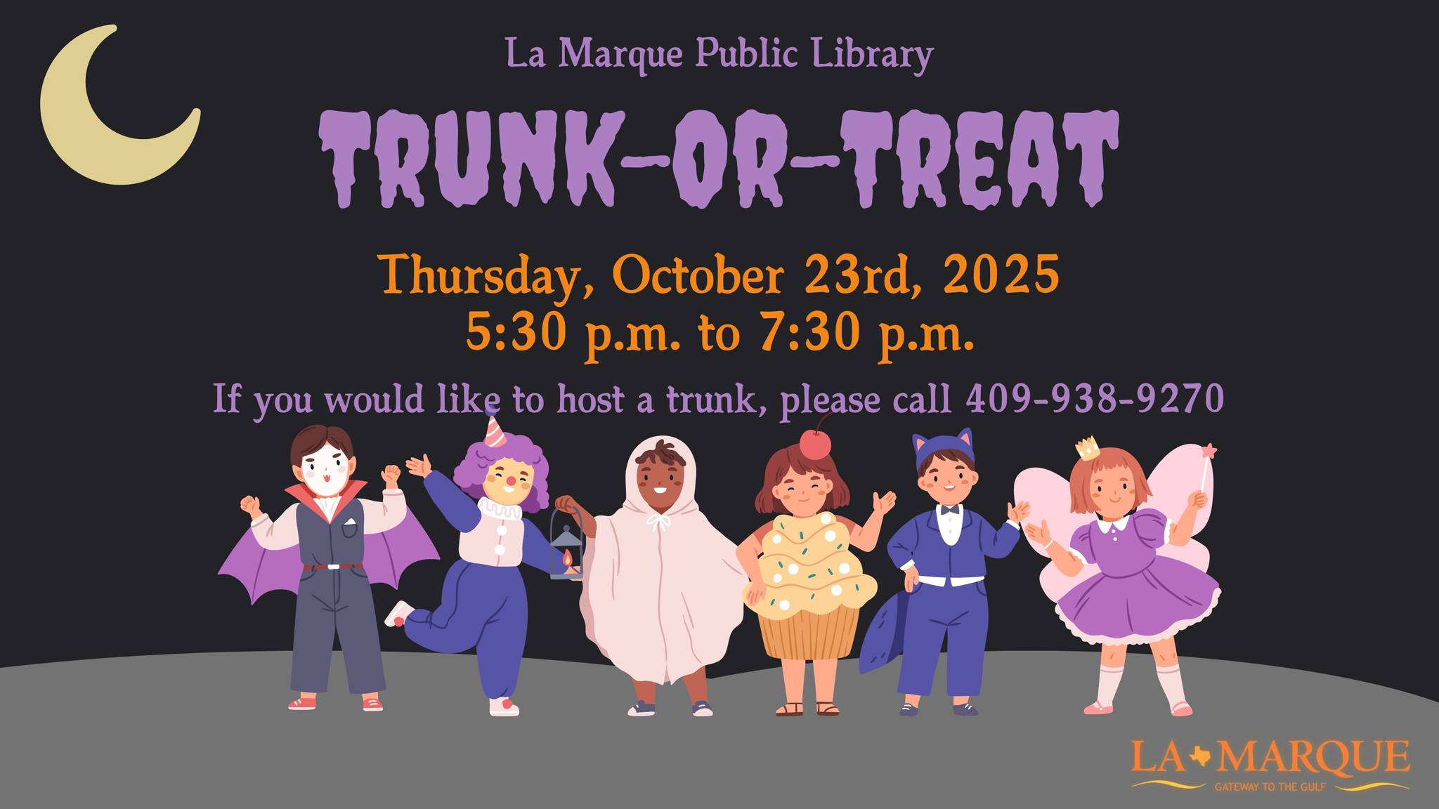 La Marque Library to Host Community Trunk-or-Treat Event
