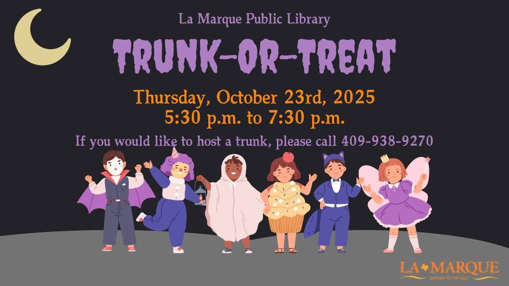 La Marque Library to Host Community Trunk-or-Treat&nbsp;Event