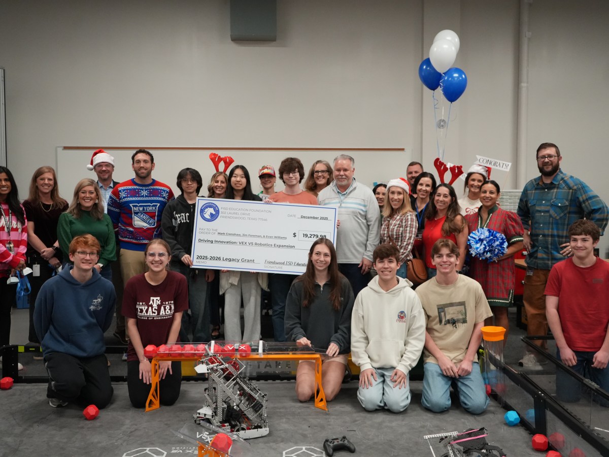 Friendswood ISD Education Foundation Awards Legacy Grants for Theatre and Robotics&nbsp;Programs
