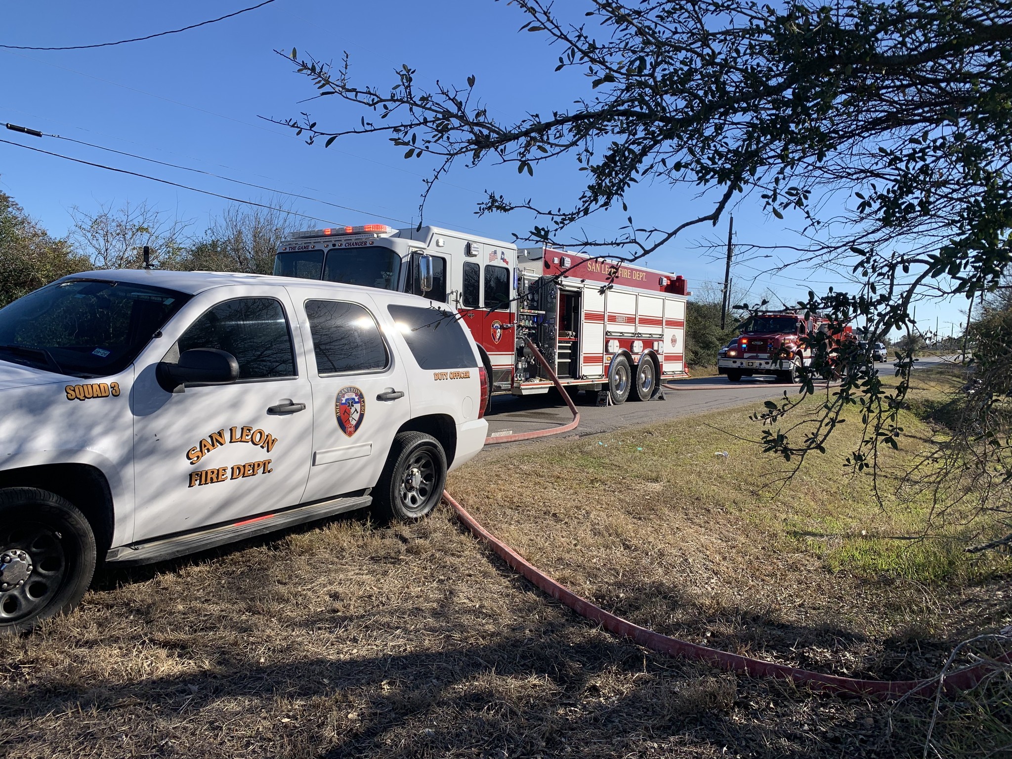 Multiple Fire Departments Respond to Large Brush Fire in San Leon