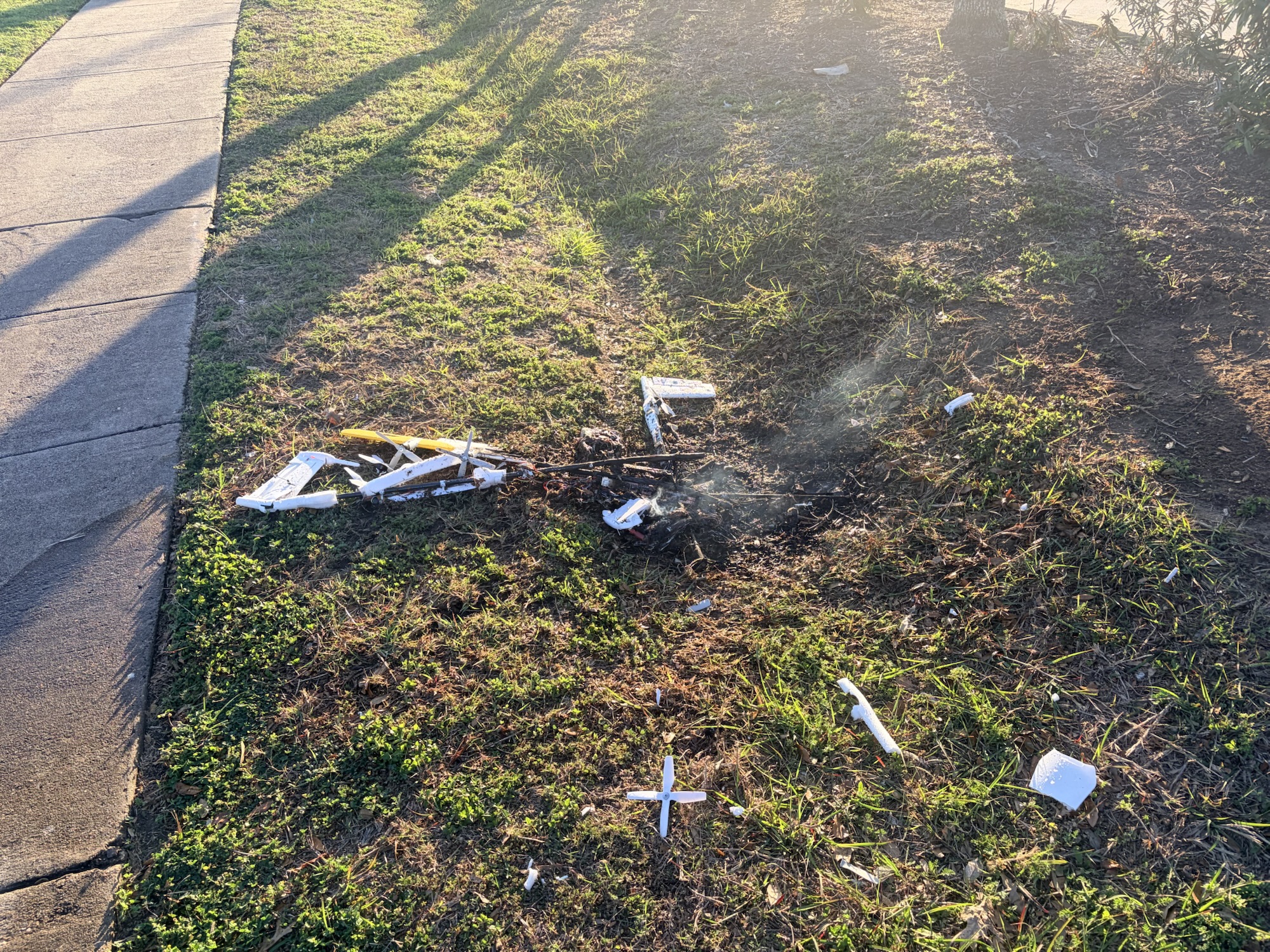 Delivery Drone Crashes Near Kemah Walmart, Small Fire Reported