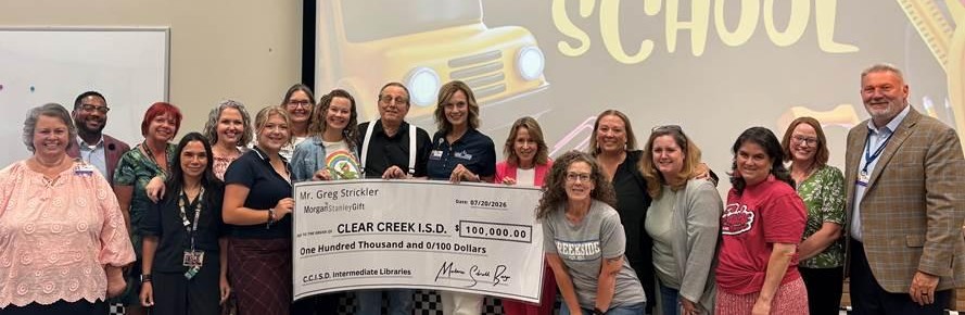 Grandfather's experience with worn library book inspires $100,000 donation to CCISD