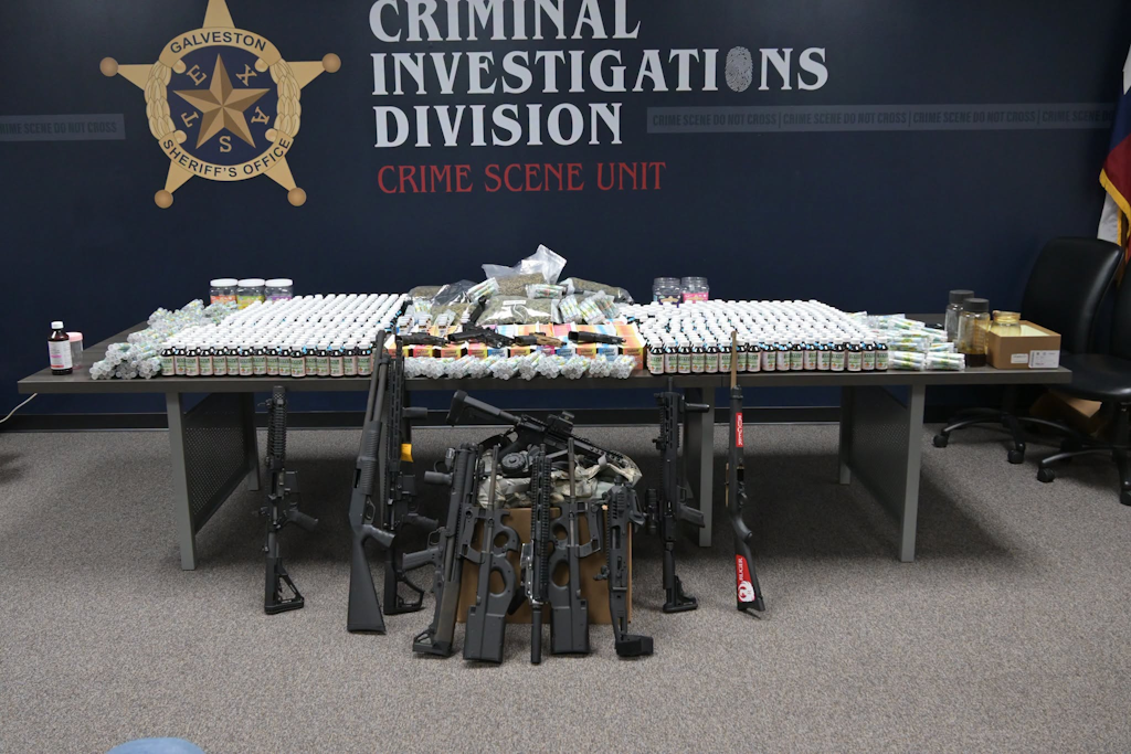 Three Arrested After League City Search Uncovers Narcotics, Firearms and Images