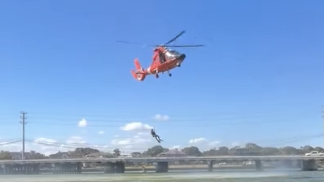 Coast Guard Rescues Three After Boat Takes on Water Near Clear Lake Park